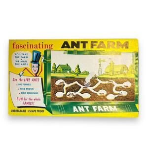Vintage Uncle Milton Ant Farm Connectable - 70s/80s Educational Science Toy